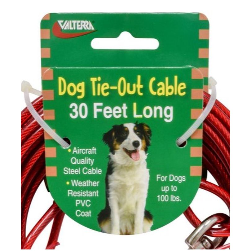 Tie-out Cable 30FT, Carded